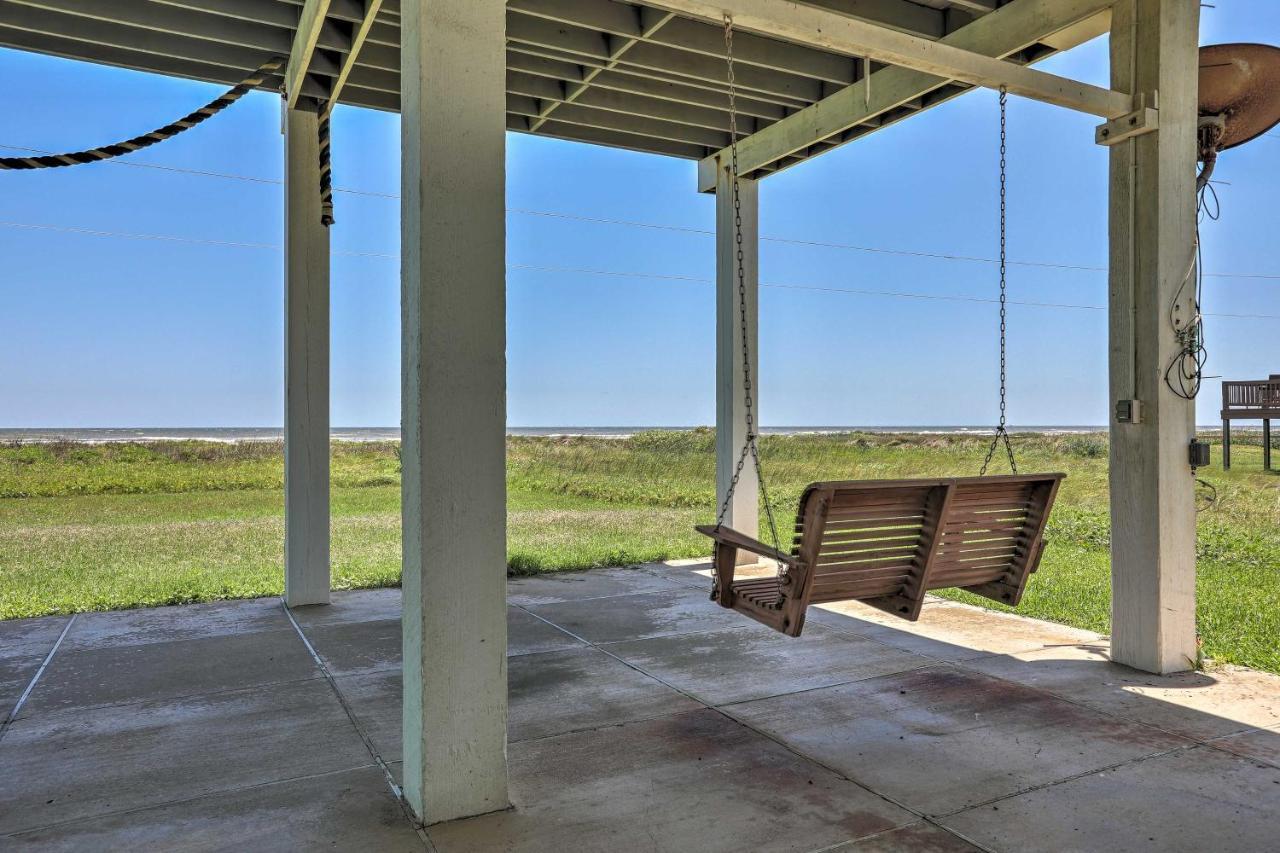 Oceanfront Galveston Home - Walk To Beach! Экстерьер фото